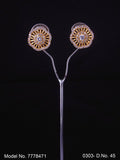 Crystal zircon studs with AAA star cut - Style 1 - Amaara World