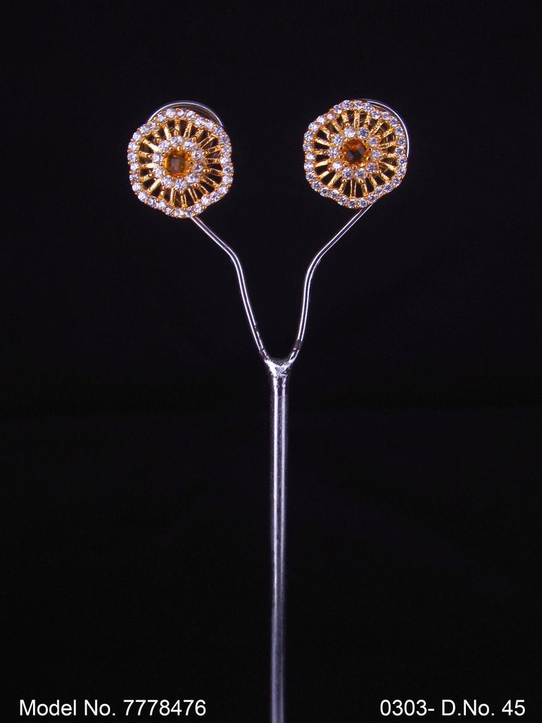 Crystal zircon studs with AAA star cut - Style 4 - Amaara World