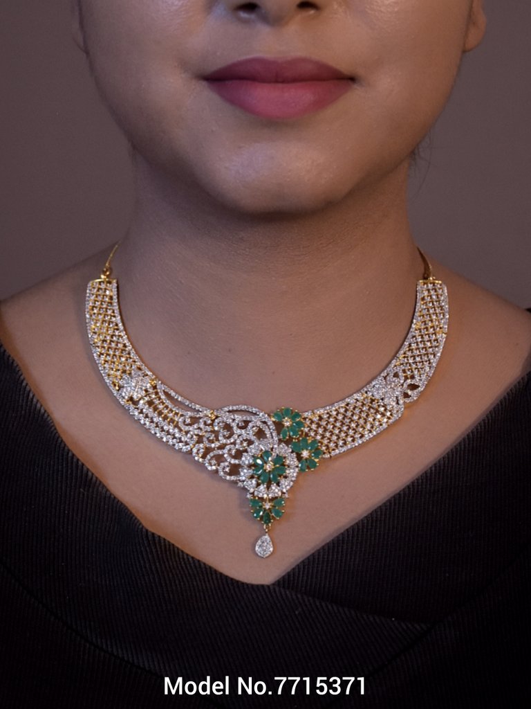 Made in India | Cz Necklace Set - View A