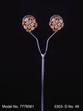 Popular Indian Handmade cz stud| top Earrings - Style 1 - Amaara World