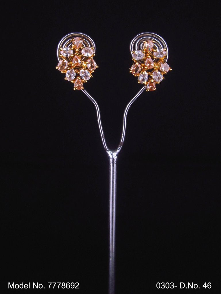 Indian Cz Earring preferred by Bollywood stars - Style 3 - Amaara World