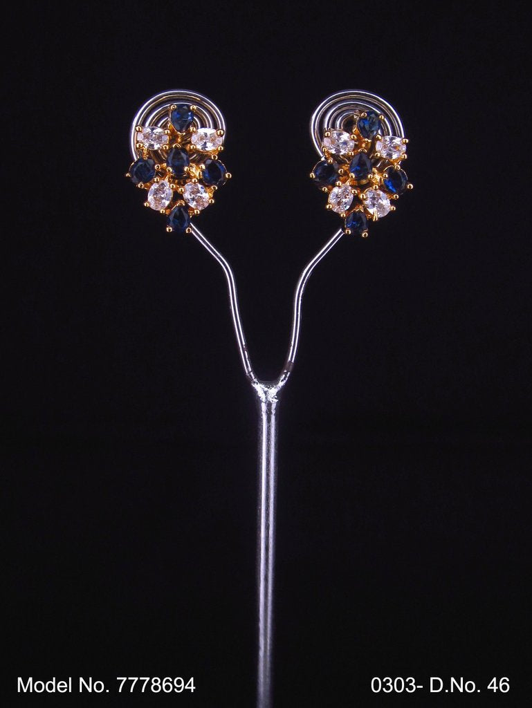 Indian Cz Earring preferred by Bollywood stars - Style 5 - Amaara World