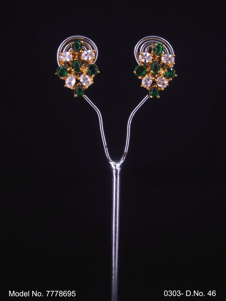 Indian Cz Earring preferred by Bollywood stars - Style 6 - Amaara World