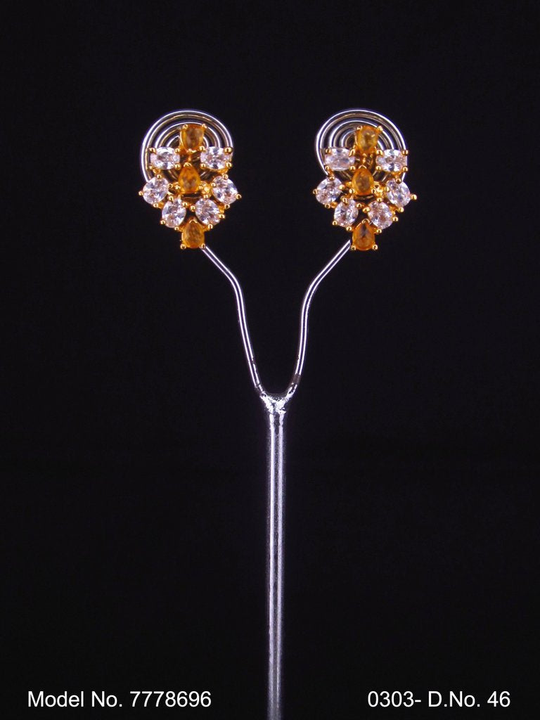 Indian Cz Earring preferred by Bollywood stars - Style 7 - Amaara World