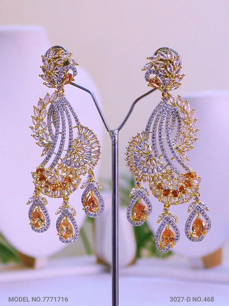 Designer Handmade Cz Earrings - Amaara World