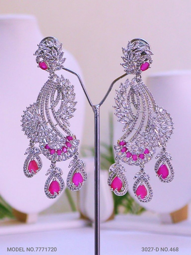 Original Zircon Long Earrings - Amaara World