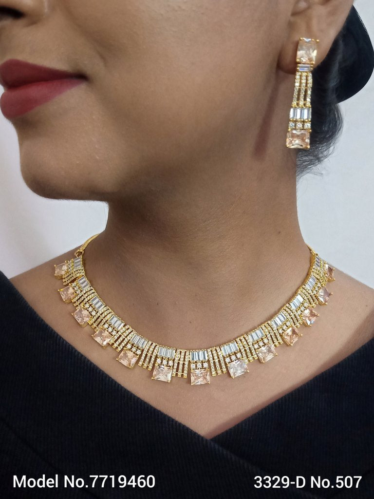 Cz Jewelry Set | Classic Pattern - Amaara World