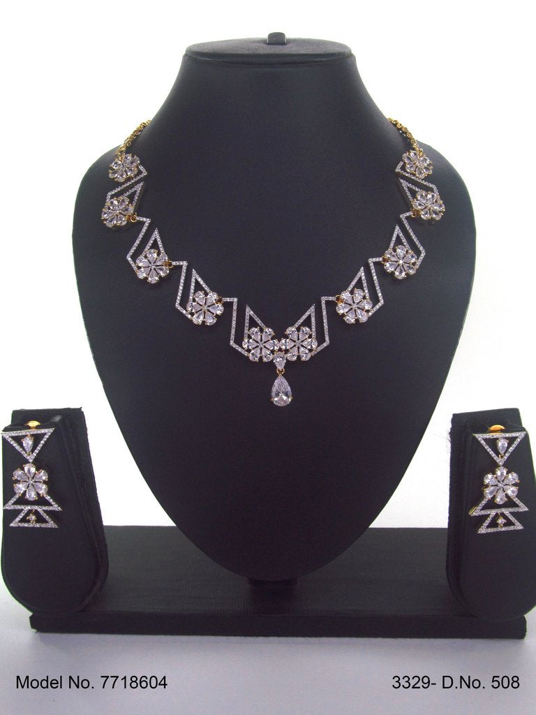Original Cubic Zircon | Classic Necklace Set - Amaara World