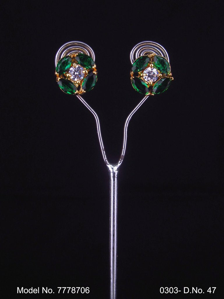 Artifical Diamond College wear Studs - Style 3 - Amaara World