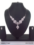Classic yet Trendy | Cz Fashion Necklace Set - Style 1 - Amaara World
