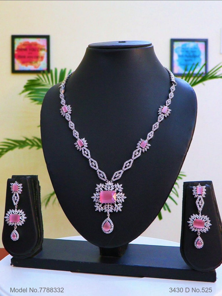 Artificial Diamond Cz Jewelry Set - Amaara World
