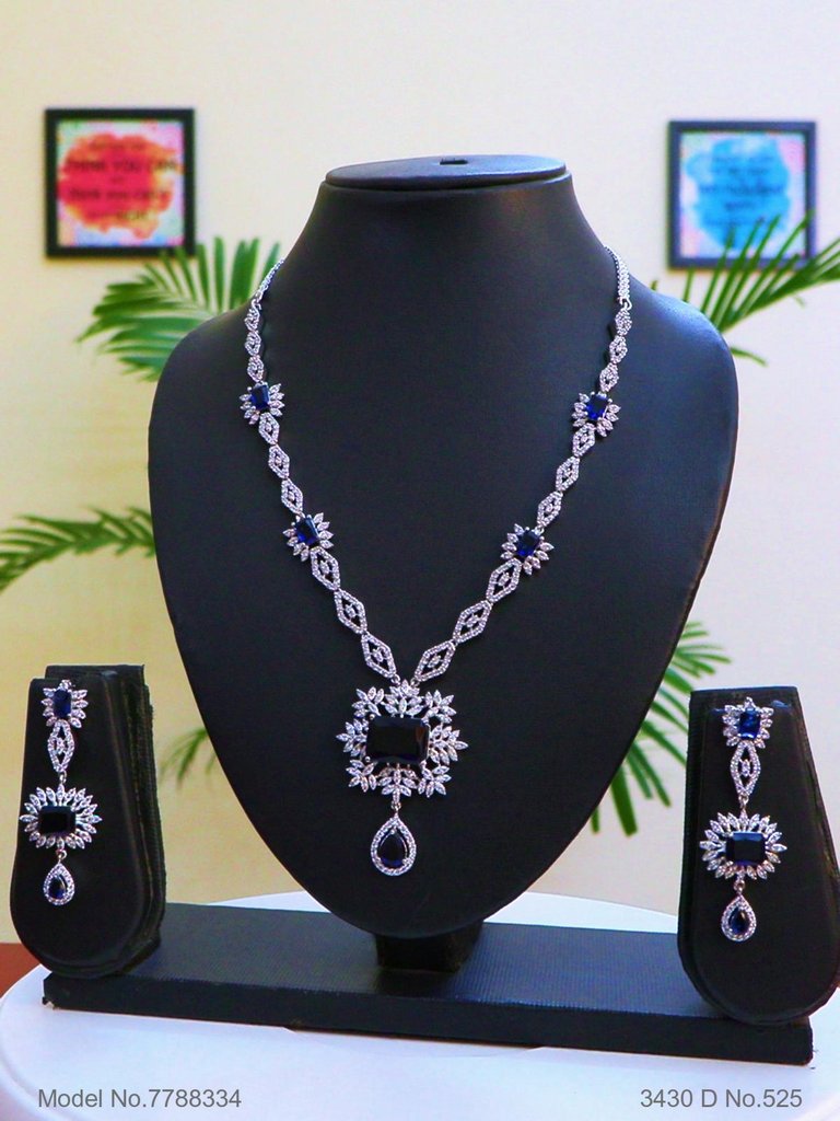 Gift Necklace Set in CZ - Amaara World