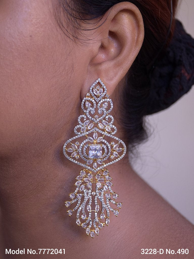 Imitation Jewelry | Cz Earrings - View A