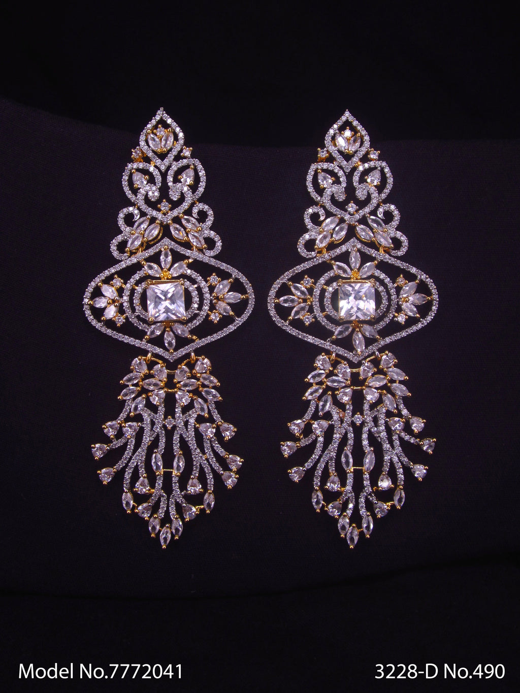 Imitation Jewelry | Cz Earrings - View B