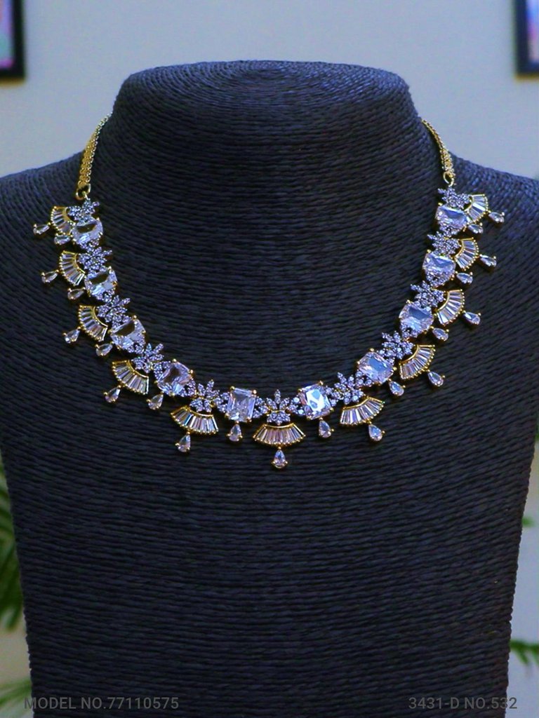 Made In India | Diamond Styled Jewellery Set - View A