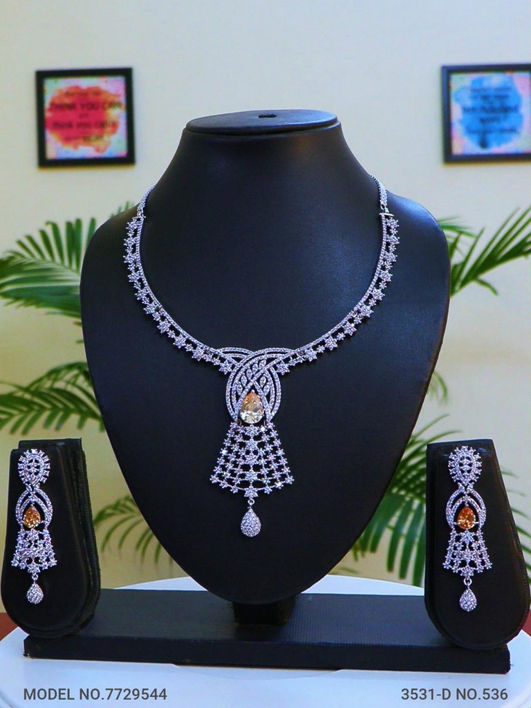 Traditional Zirconia Jewelry Set for Classy Women - Amaara World