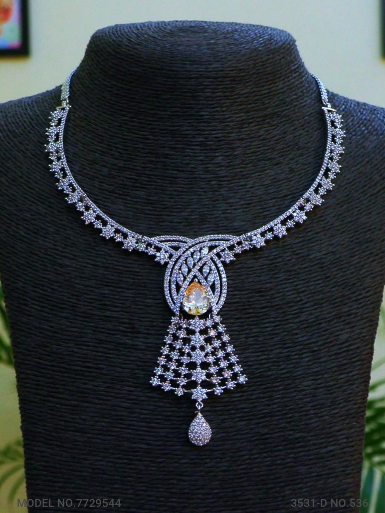 Traditional Zirconia Jewelry Set for Classy Women - View A