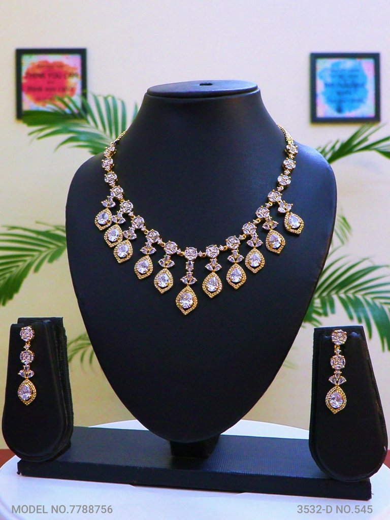 Imitation Diamond Cz Jewelry Set - Amaara World