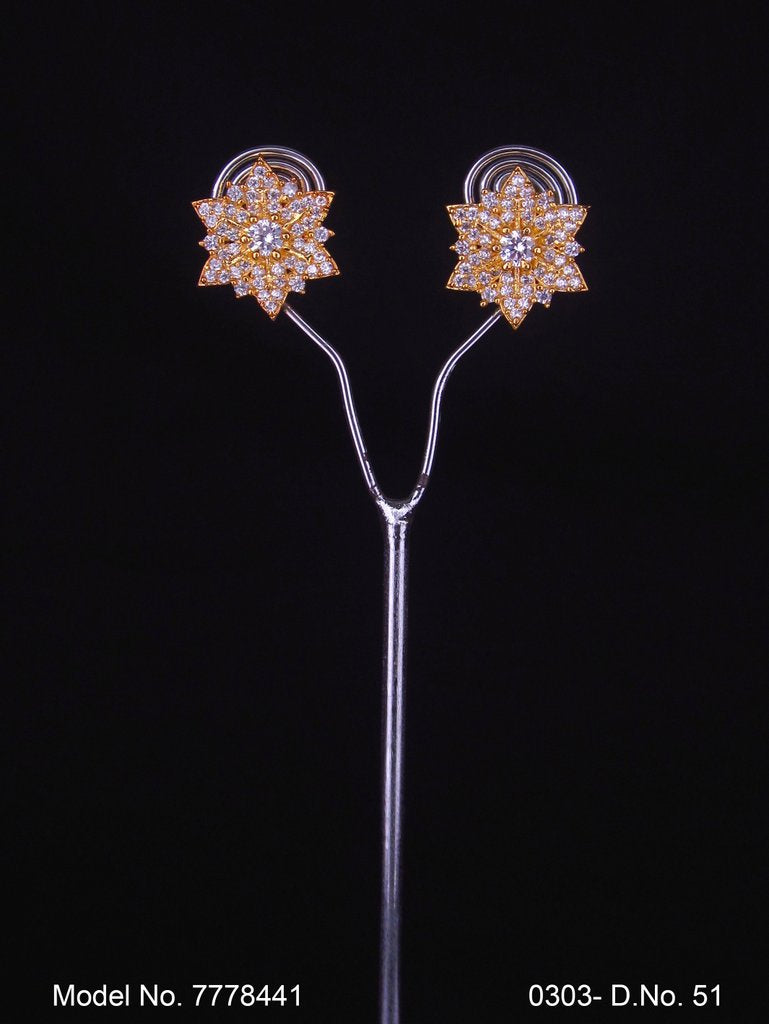 Stylish Party wear Zircon studs - Style 1 - Amaara World