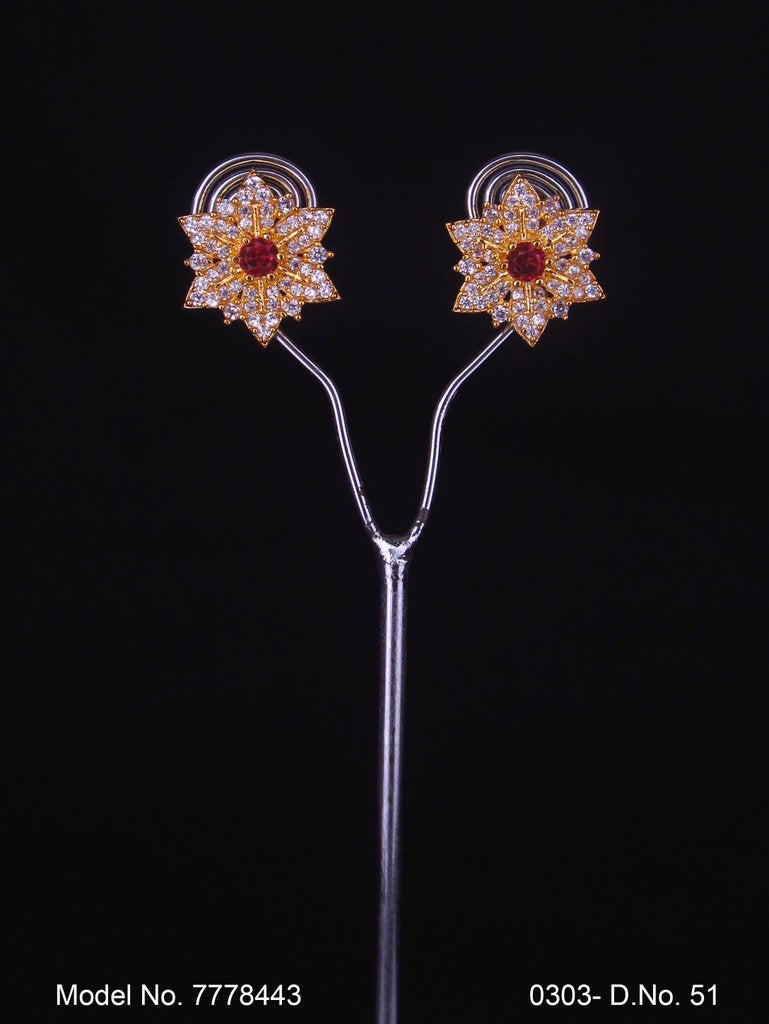 Stylish Party wear Zircon studs - Style 3 - Amaara World
