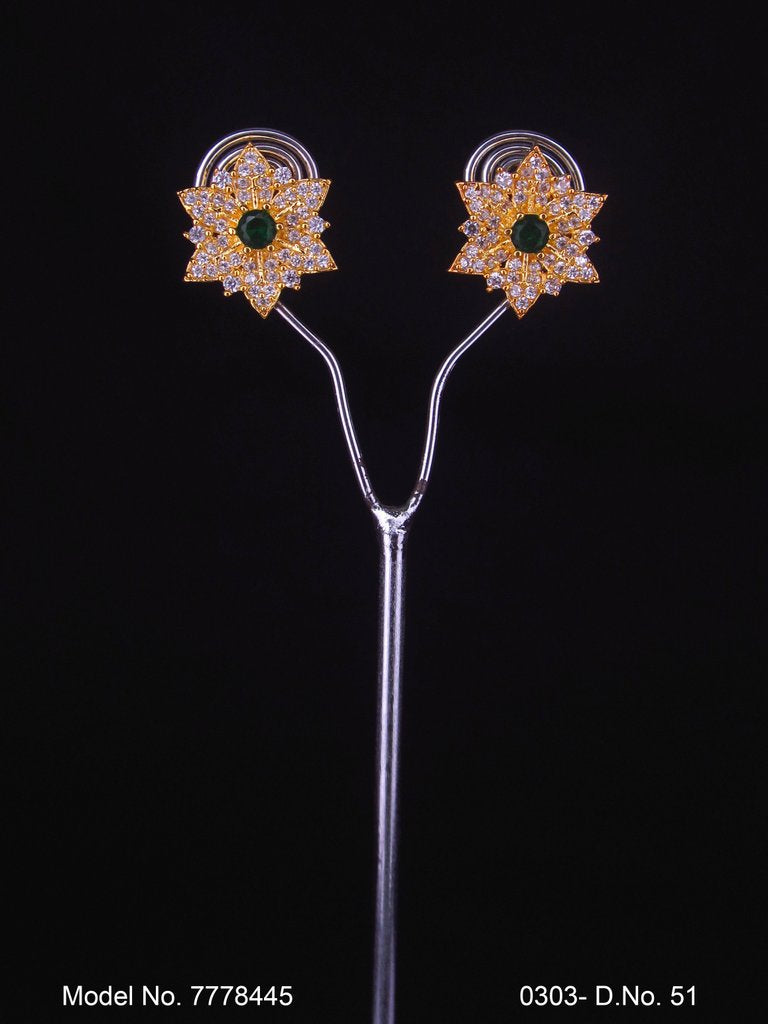 Stylish Party wear Zircon studs - Style 4 - Amaara World