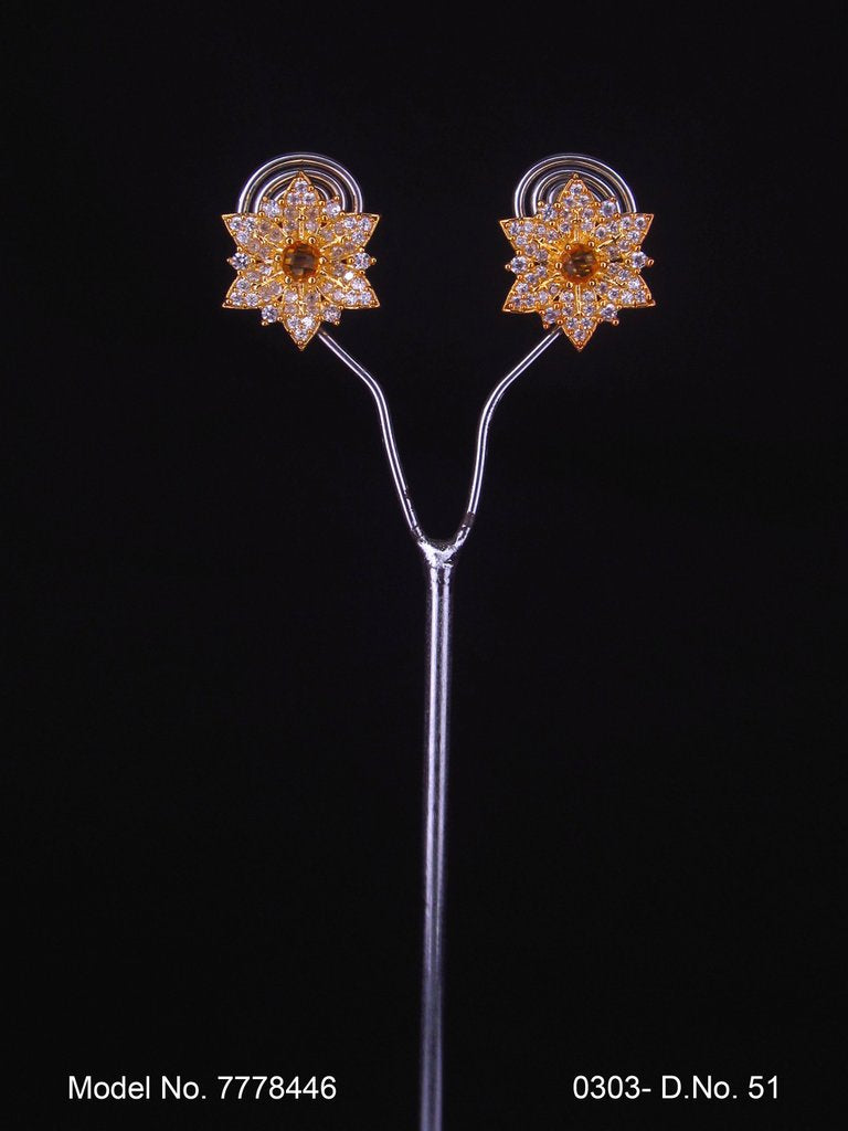 Stylish Party wear Zircon studs - Style 5 - Amaara World