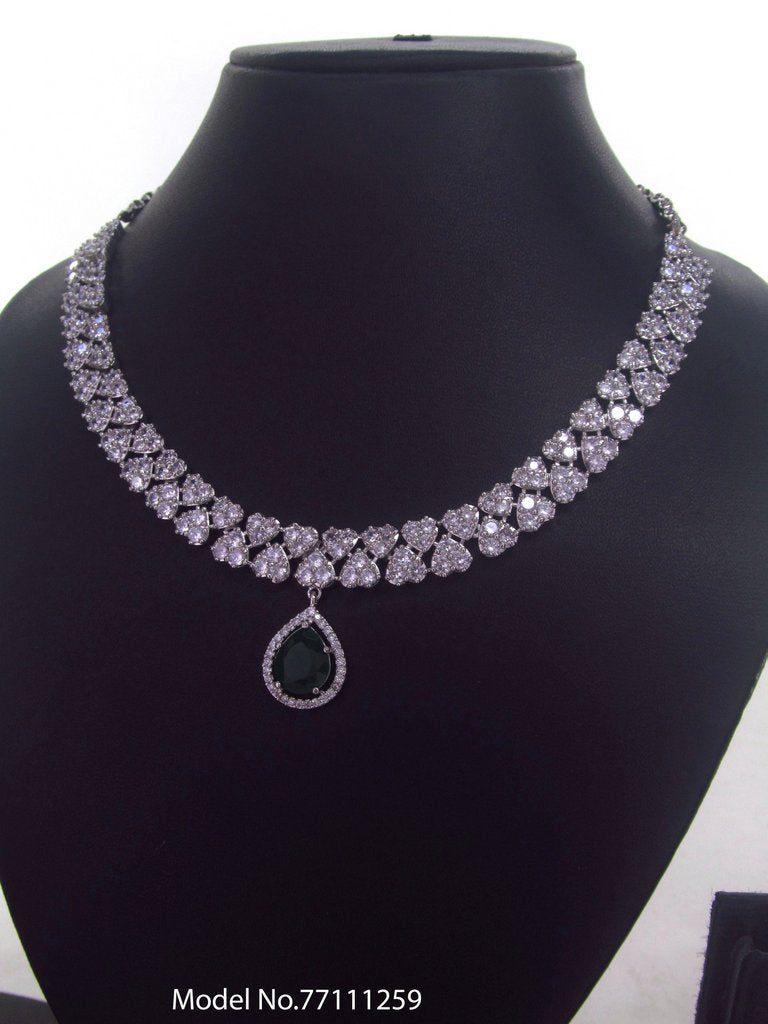 Made In India | Diamond Styled Jewellery Set - View A