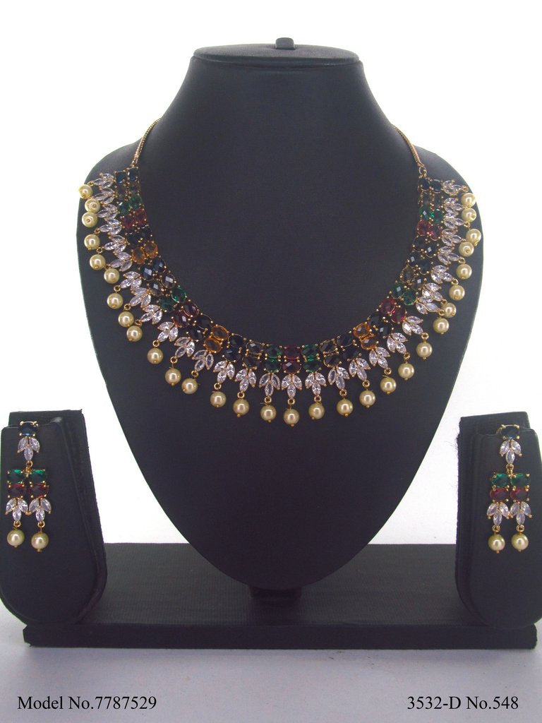 Artificial Diamond Cz Jewelry Set - Amaara World