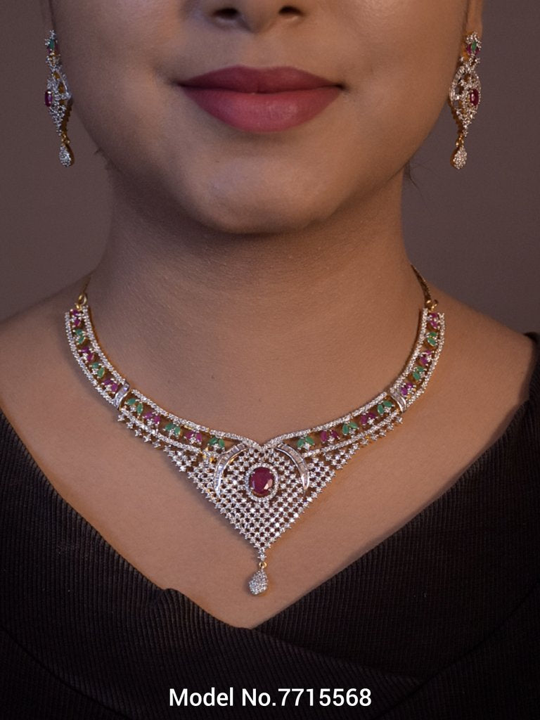 Cz Jewelry Set | Classic Pattern - View A