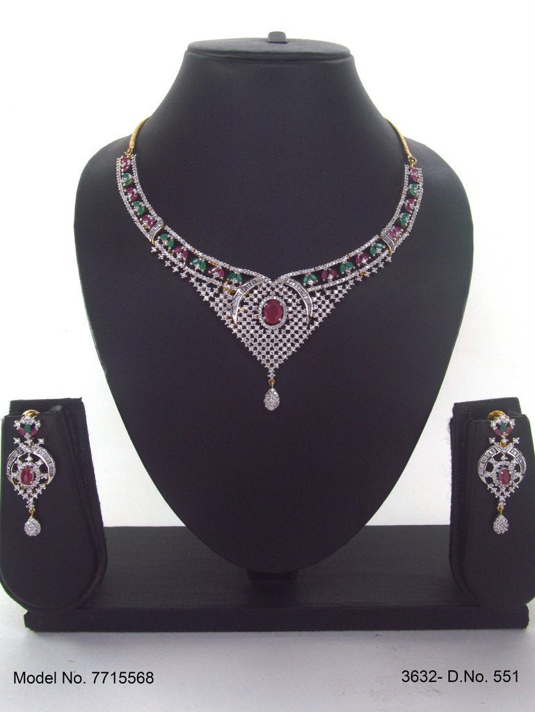 Cz Jewelry Set | Classic Pattern - View B