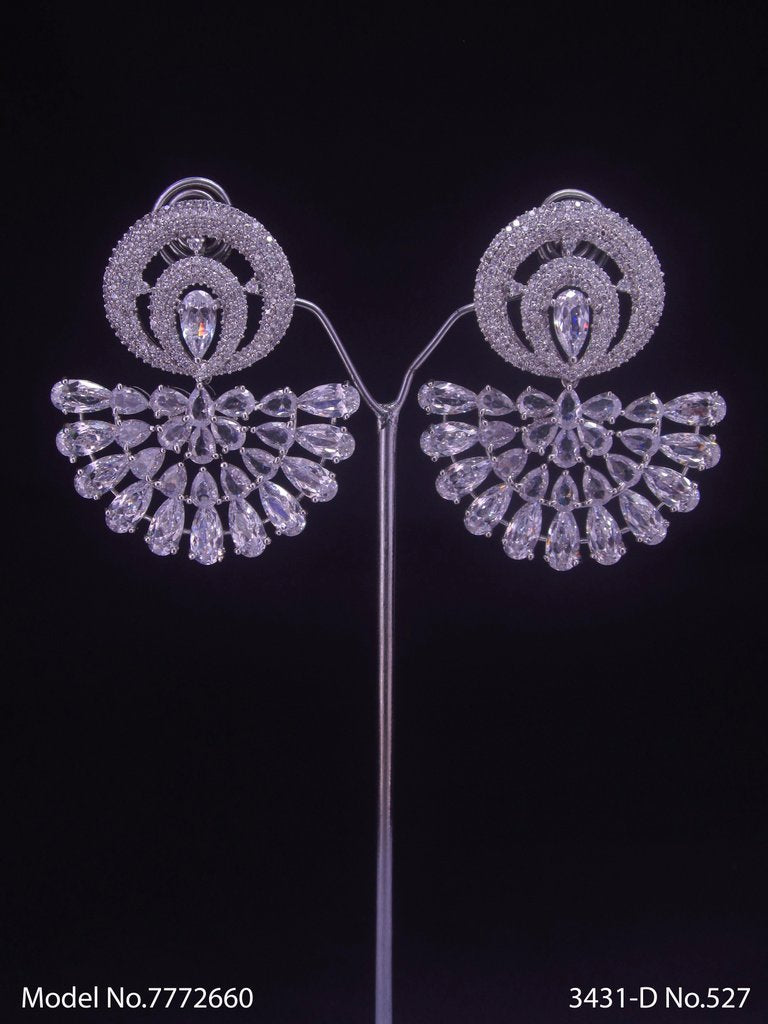 Diamond Replica Long Earrings - View A