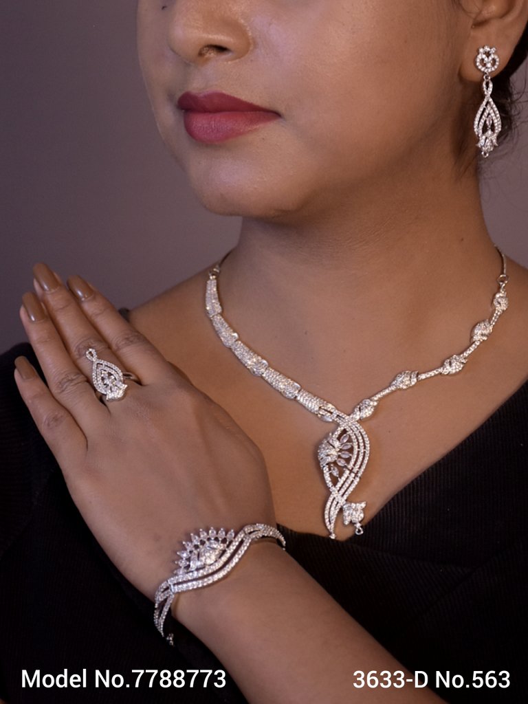 Gift Necklace Set in CZ - Amaara World