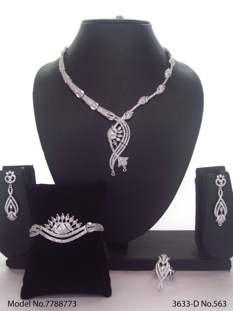 Gift Necklace Set in CZ - View A