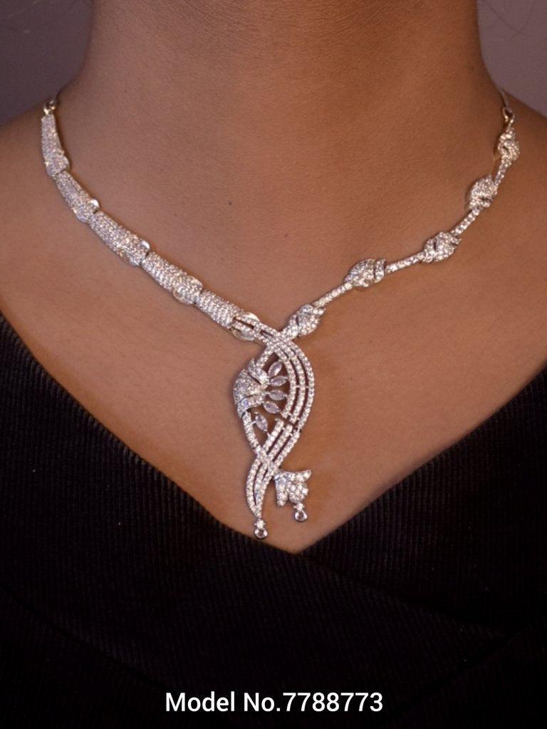 Gift Necklace Set in CZ - View B