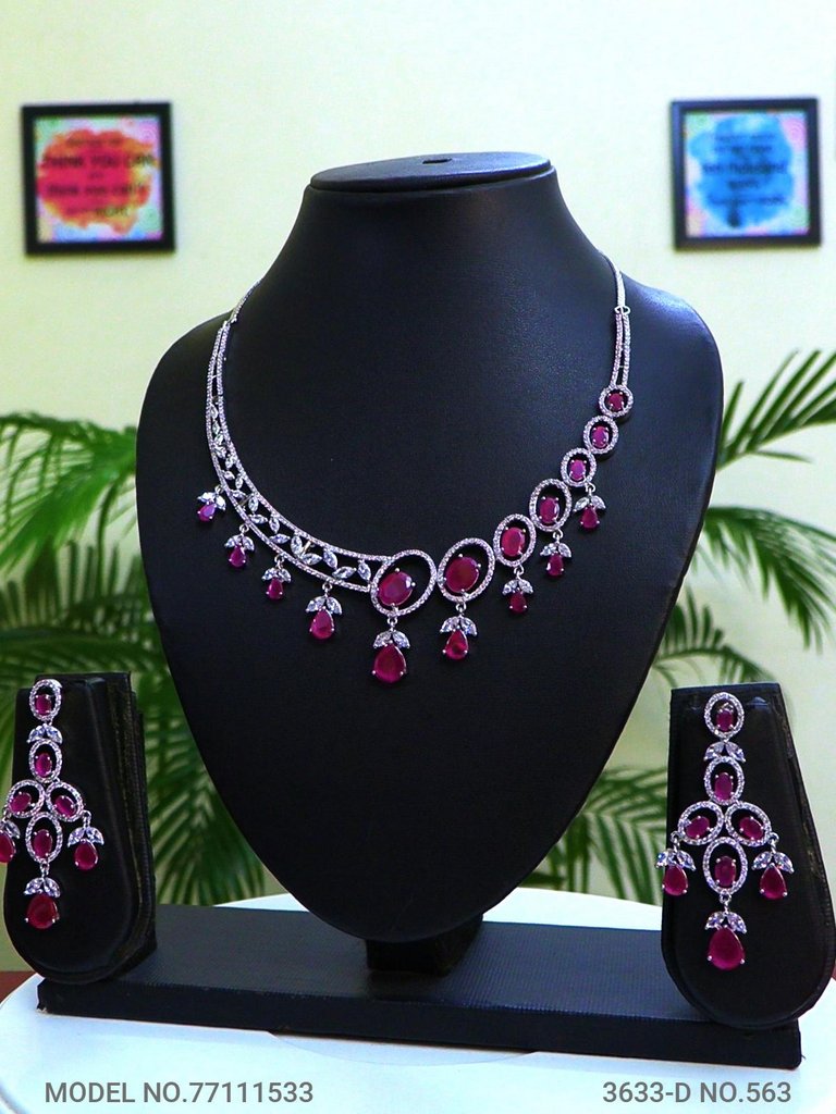 Cz Jewelry Set | Classic Pattern - Amaara World