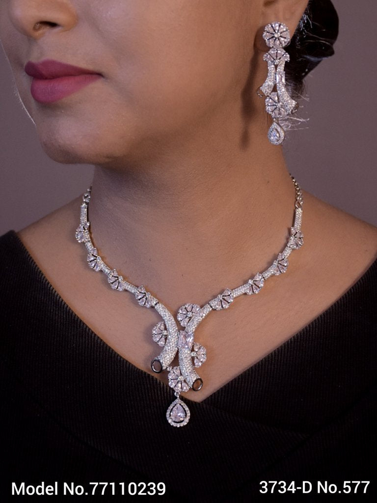 American Diamond Necklace Set | Wonderful Gift Item - Amaara World
