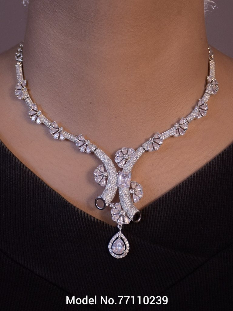 American Diamond Necklace Set | Wonderful Gift Item - View B