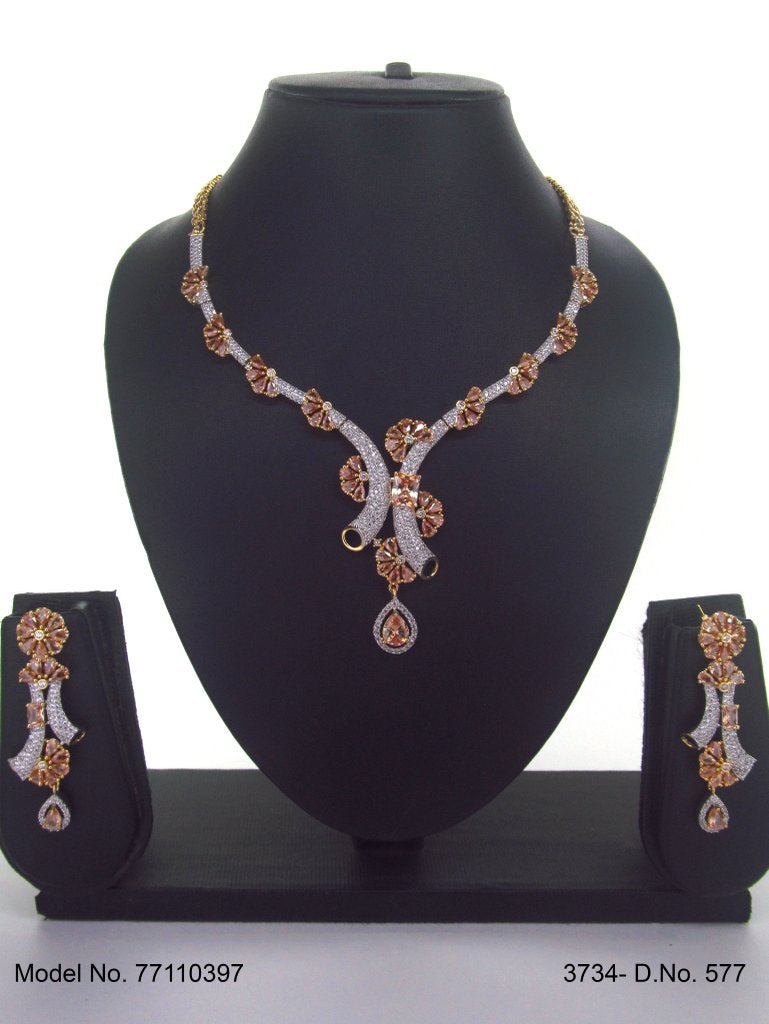 Cz Jewelry Set | Classic Pattern - Amaara World