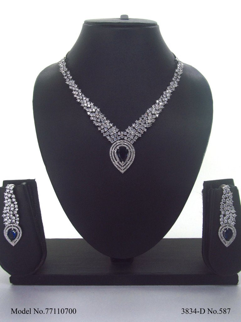 Made In India | Diamond Styled Jewellery Set - View B