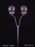 American diamond Earring Indian hand crafted - Style 1 - Amaara World