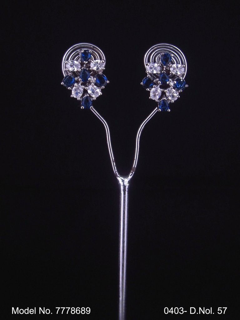 American diamond Earring Indian hand crafted - Style 2 - Amaara World