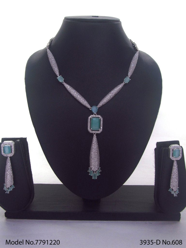 Traditional Zirconia Jewelry Set for Classy Women - Amaara World