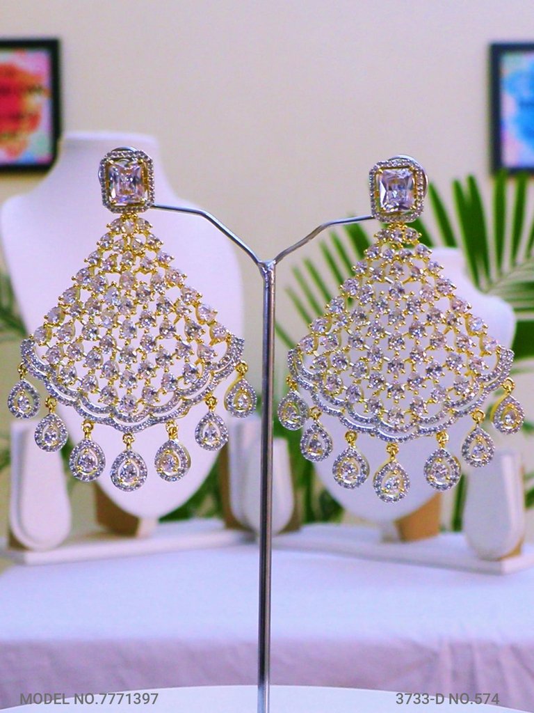 Diamond Replica Long Earrings - Amaara World