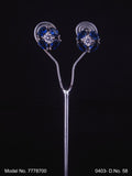 Glorious Stud Zircon Earring with AD stones - Style 1 - Amaara World
