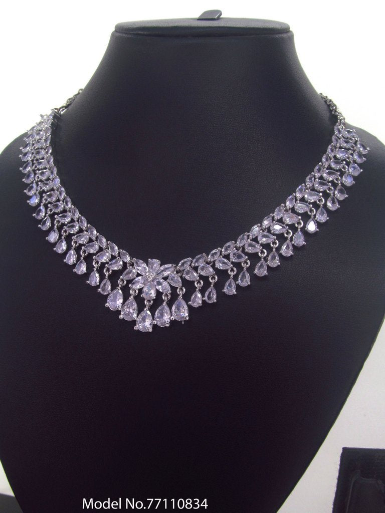 Made In India | Diamond Styled Jewellery Set - View A