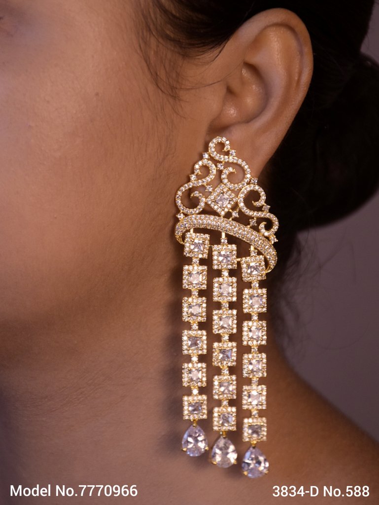 Real Zircon | Fashion AD Earrings - Amaara World