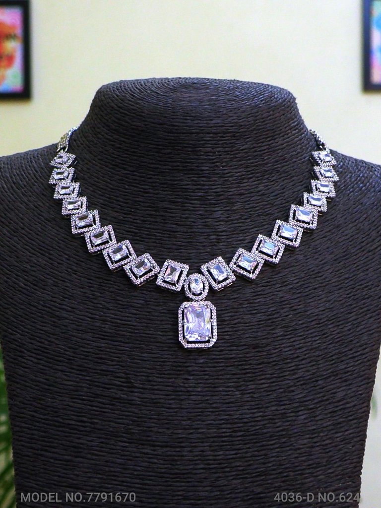 Original Zircon Necklace Set - View A