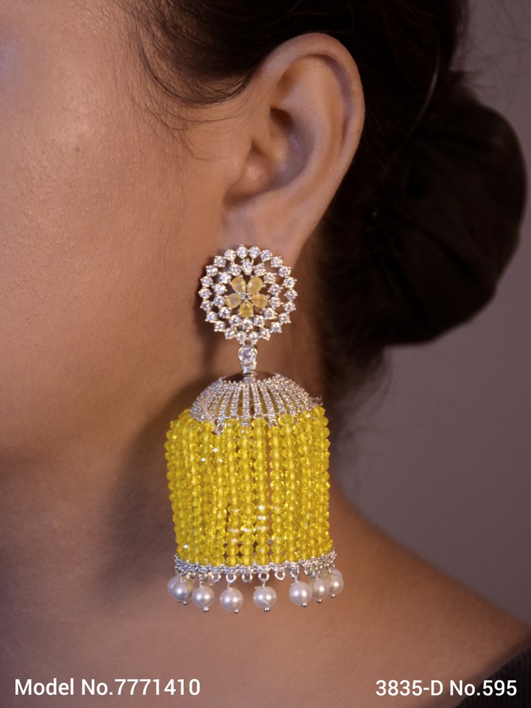 Cz Fashion Earrings | Handcrafted - Amaara World