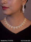 Classic yet Trendy | Cz Fashion Necklace Set - Amaara World