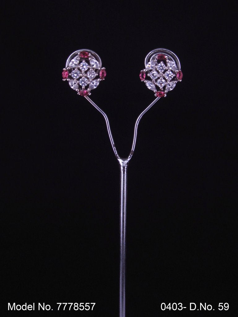 Stylish Party wear Zircon studs - Style 2 - Amaara World